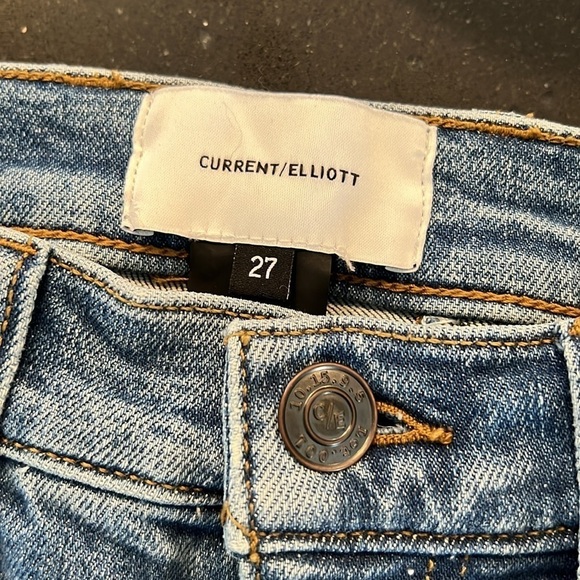 Current/Elliott Scooped Jarvis Flare Jeans SZ 27 - Picture 4 of 9